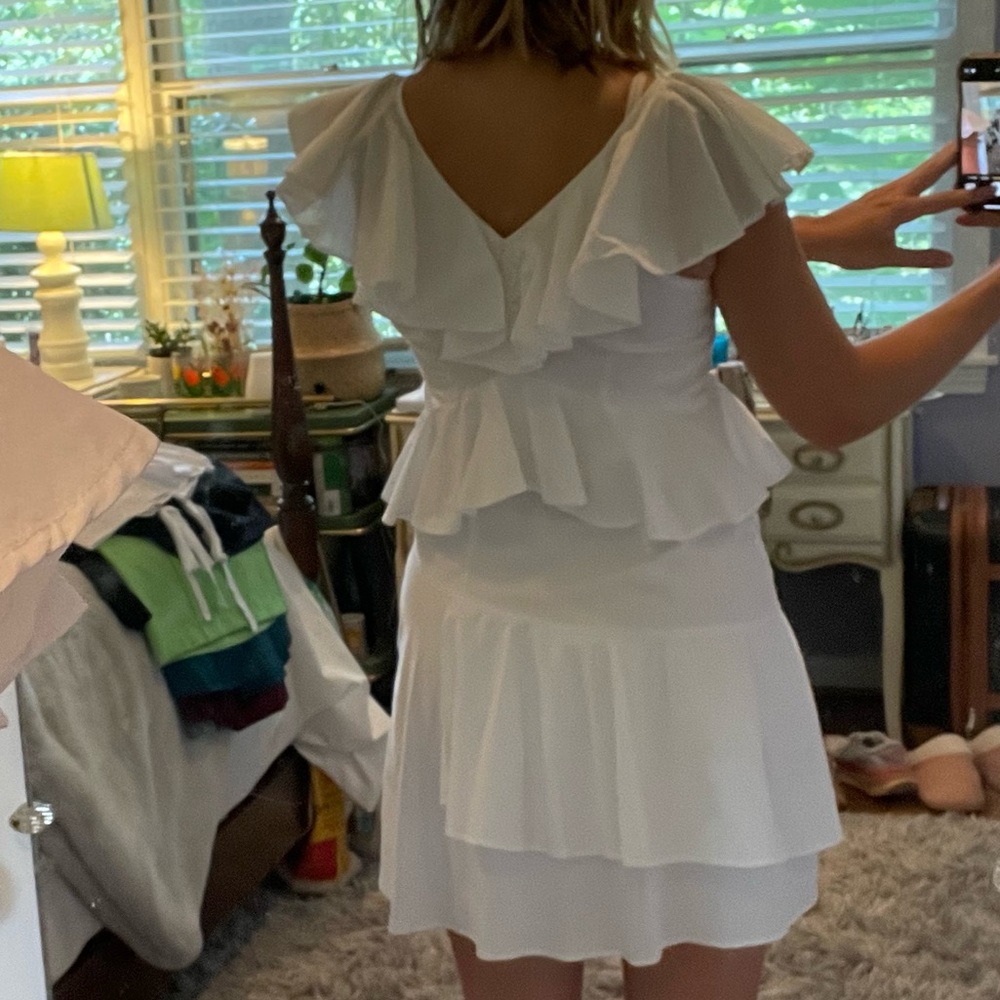 MLM Label Poplin Ruffle Dress - Picture 4 of 5